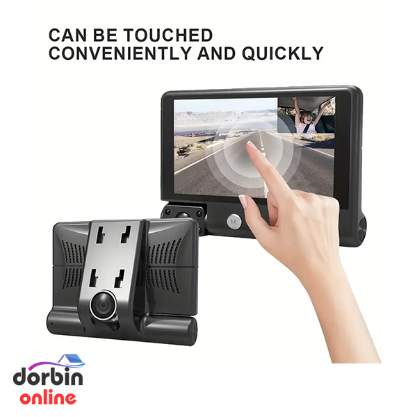 دوربین ثبت وقایع خودرو سه لنزه بی‌سیم با صفحه لمسی